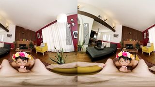 VRB Trans Spanish romp lesson with sizzling latina T-lady Lola Morena VR Pornography