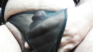 It was uber-cute to jizm again in my black undies