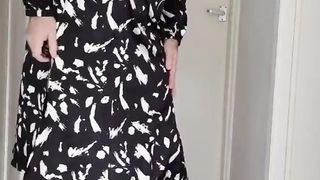 Scorching cd satin office wear and pantyhose