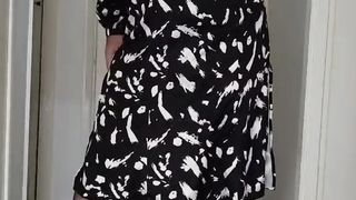 Scorching cd satin office wear and pantyhose