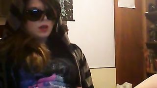 Dishonorably and super-naughty web cam whore shoots a load again