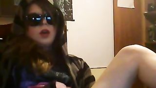 Dishonorably and super-naughty web cam whore shoots a load again