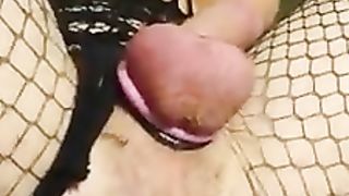 Handsome Femboy Plays with two Black Faux-Cocks
