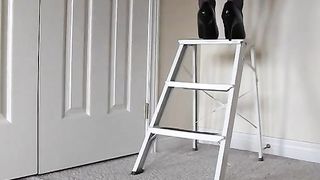 reaching for the top shelf