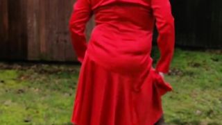 Molten tv Nottstvslut outdoor crimson satin sundress pantyhose