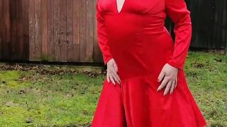 Molten tv Nottstvslut outdoor crimson satin sundress pantyhose