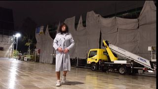 Urinate and clyster in latexpanty over stocking so juicy. outdoor walk