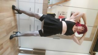 crimson head ditzy fuckpig little clitty sissy restroom victim dehumanization