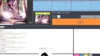 sissy sarah frolicking with bra-stuffers on cam