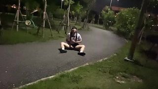 FN023 I clothed in my younger high college uniform