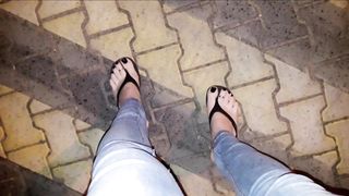 I demonstrate my awesome soles in highly stellar platform roll flops