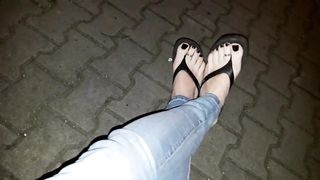 I demonstrate my awesome soles in highly stellar platform roll flops