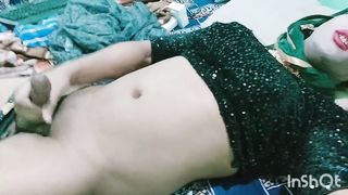 Killer crossdresser slurping spunk