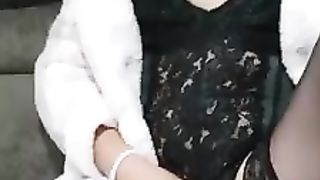 Candice light-haired and in basque