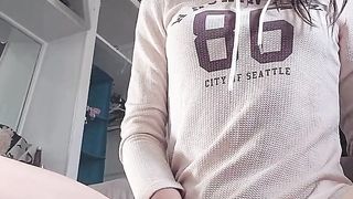 Tgirl finishes off in the sun.