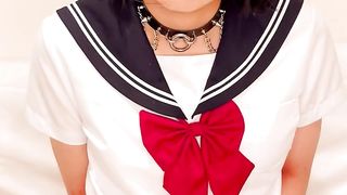 college lady nubile femboy GOKKUN sloppy milk while in fever Mild core college dame