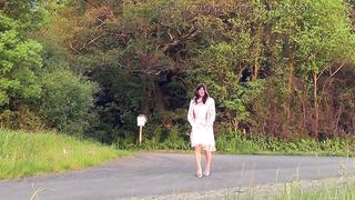 Sissy disrobed in public