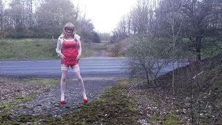 T-Model Gina Frolicking by The Roadside