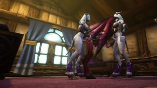 Futa Draenei Boink Devil Gal 3 Way : Warcraft Pornography Parody