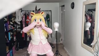 Kigurumi vinyl Costume Play Miku Breathplay and Electro-Hitachi
