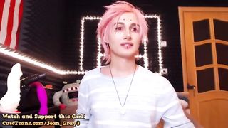 Femboy Whips Her Cock Out And Shakes Booty