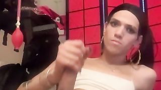 Young Fit Small Suspended Latina Edges Then Big jizz shot!
