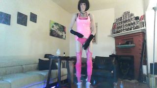 can or hero take the entire thing? beautiful trans doofy takes massive glass butt-plug