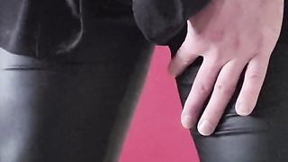 Getting Off in stretch pants