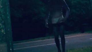 Thin Cd ambling on public road