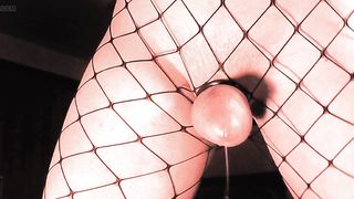 lil sissy cock salivates precum until climax