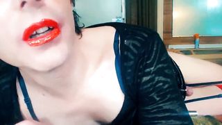 Jaw-Dropping Lips FEMBOY Farts Just For You While Smoking! Jerk Off Instructions
