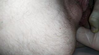 Trans Twink juggles donk on fake penis, smashes gash and close up ass-fuck.