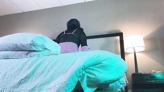 TRANSSEXUAL in V-Card Boned Switch Sides Cowgirl Moist