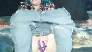 ftm has pearl pulsating ejaculation with good-sized fuck stick after long day of work