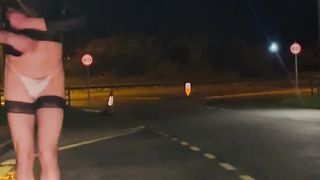 Fantastic slender cd sissy display outdoor