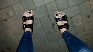 crossdresser soles paramour in public