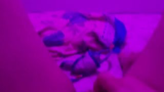 Trans lady does finger-job on her beefstick