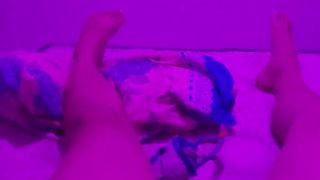 Trans lady does finger-job on her beefstick