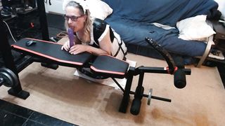 Sissy Ashley Jolene Deep Mouth Experience Again With a fatter faux-cock than last time