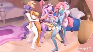 Nymphs in My Tiny Horse have fuck-a-thon