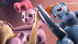 Nymphs in My Tiny Horse have fuck-a-thon