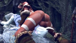 Futa Orc Face Tearing Up Orc