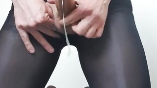 JISM COMPILATION Lots of jism in nylon stocking