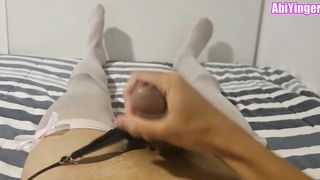 Sissy Luvs Jizzing Dressed In Mommys Undies