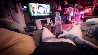 Wood Pumping Tiffany Ciskiss Using Bathmate Hercules To Pump Huge White Fuck-Stick