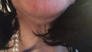 Subjugated Cindy guzzles spunk