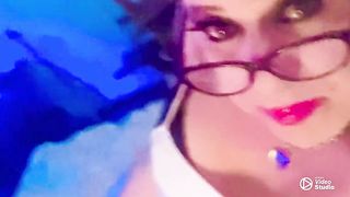 Krissy Sweets high high-heeled slippers compilation tugging her she rod