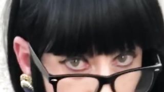 Tiny sissy in virginity ambling in public