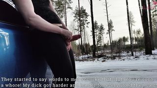 Risky showing Wish venture Milking and money-shot outdoor