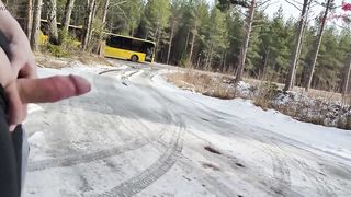 Risky showing Wish venture Milking and money-shot outdoor